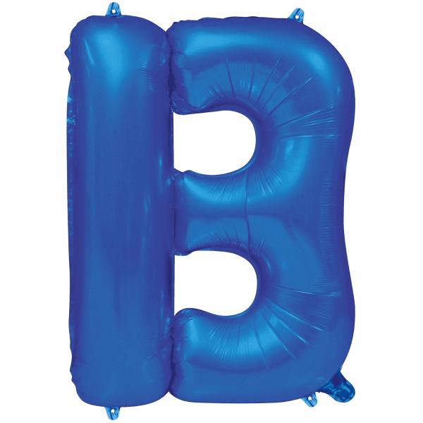 Letter Foil Balloons – 86cm | Royal Blue Letter B Foil Balloon – 86Cm