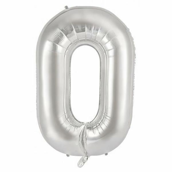 Letter Foil Balloons – 86cm | Silver Decrotex Letter O Foil Balloon – 86Cm