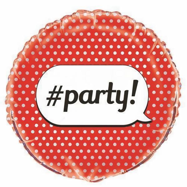 Message Foil Balloons | Party Red Dot Foil Balloon – 45Cm