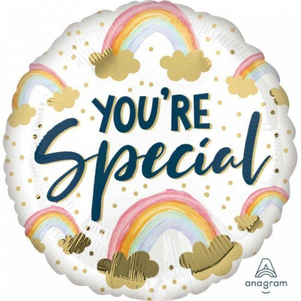 Message Foil Balloons | Youre Special Painted Rainbows Foil Balloon – 45Cm