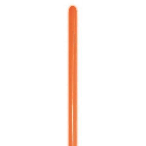 Modelling Balloons | 50 Pack 260S Neon Orange Latex Modelling Balloon – 5Cm X 152Cm