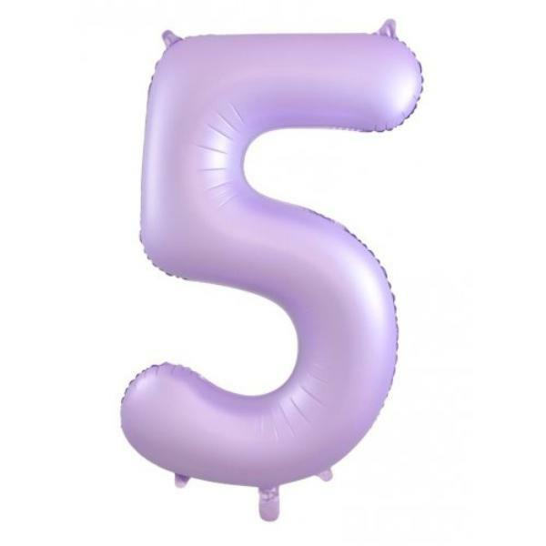 Numbered Foil Balloons – 86 cm | Fb34Indecrotex Matt Lilac #5