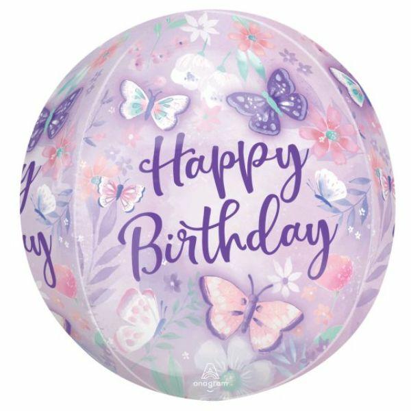 Orbz Foil Balloons | Orbz Flutters Happy Birthday Foil Balloon – 38Cm X 40Cm