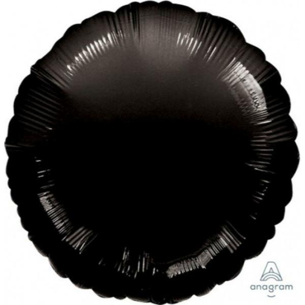 Plain Coloured Foil Balloons | Black Circle Foil Balloon – 45Cm