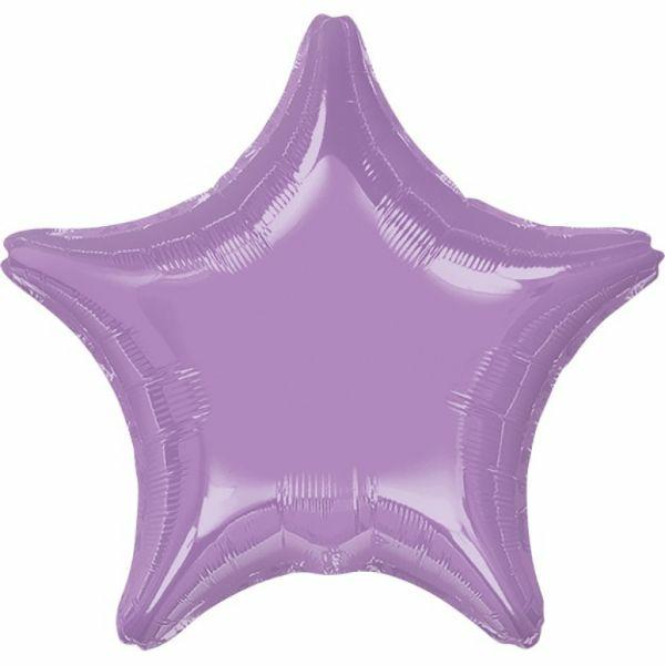 Plain Coloured Foil Balloons | Pearl Lavender Star Foil Balloon – 45Cm