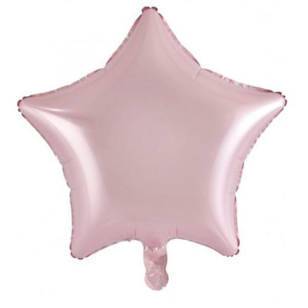 Plain Coloured Foil Balloons | Pink Decrotex Star Foil Balloon – 1.8Cm