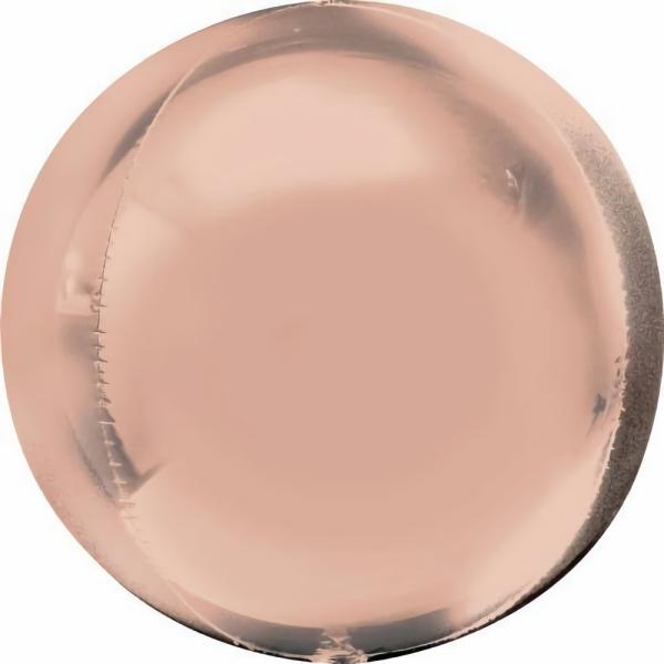 Plain Coloured Foil Balloons | Rose Gold Shape Orbz Foil Balloon – 40Cm