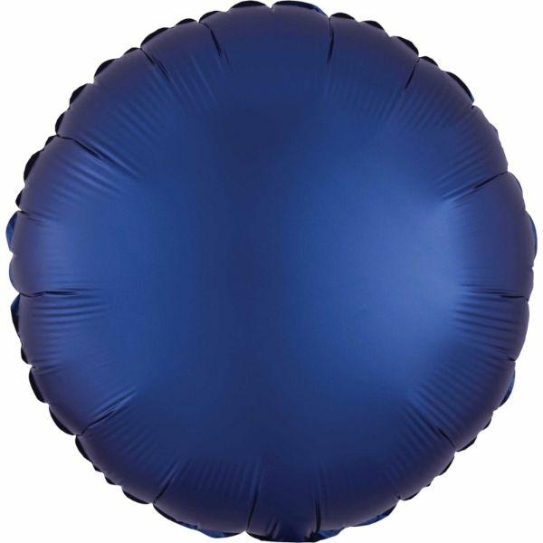 Plain Coloured Foil Balloons | Satin Luxe Navy Circle Foil Balloon – 45Cm