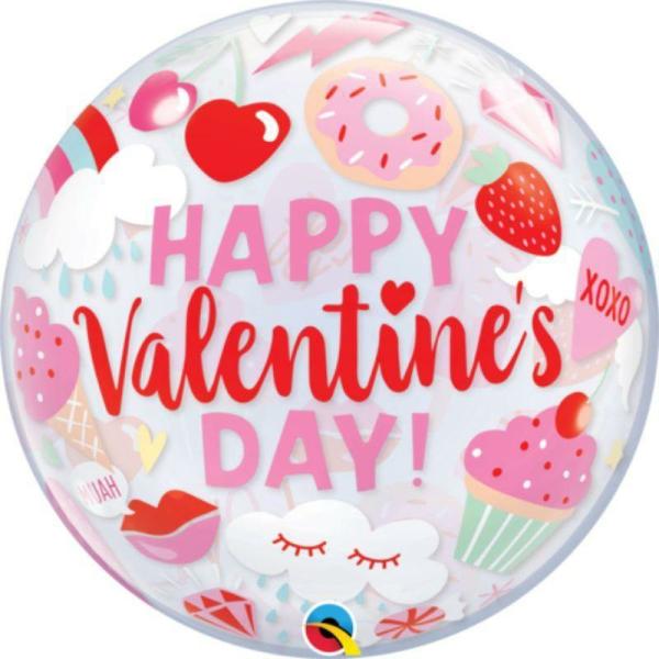 Printed Bubble Balloons | Everything Valentines Bubble Balloon – 55Cm