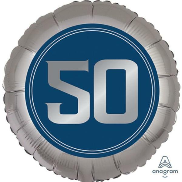 Printed Foil Balloons | Happy Birthday Man 50 Foil Balloon – 45Cm