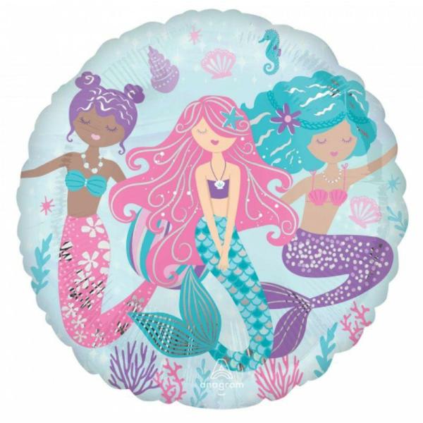 Printed Foil Balloons | Shimmering Mermaid Foil Balloon – 45Cm