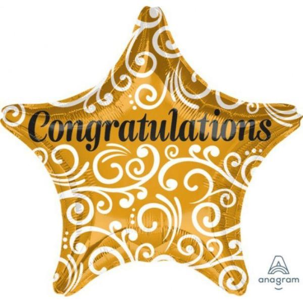 Special Occasion Foil Balloons | Congrats Star Foil Balloon – 45Cm