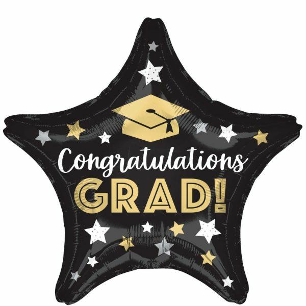 Special Occasion Foil Balloons | Congratulations Grad Star Shape Foil Balloon – 45Cm