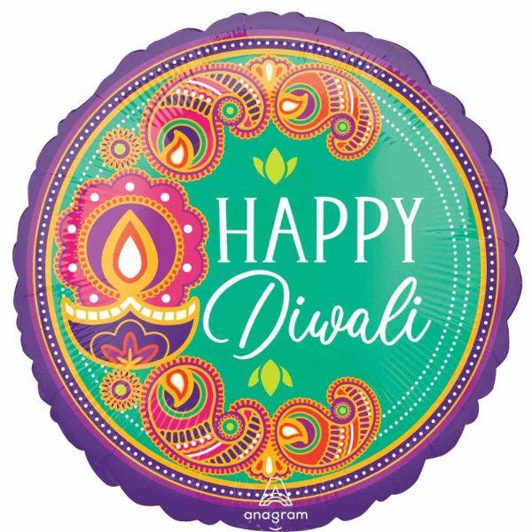 Special Occasion Foil Balloons | Happy Diwali Rangoli Foil Balloon – 45Cm