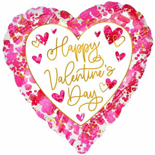 Special Occasion Foil Balloons | Happy Valentines Day Heartful Foil Balloon – 45Cm