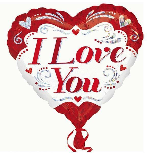 Special Occasion Foil Balloons | I Love You Fancy Design Foil Balloon – 45Cm