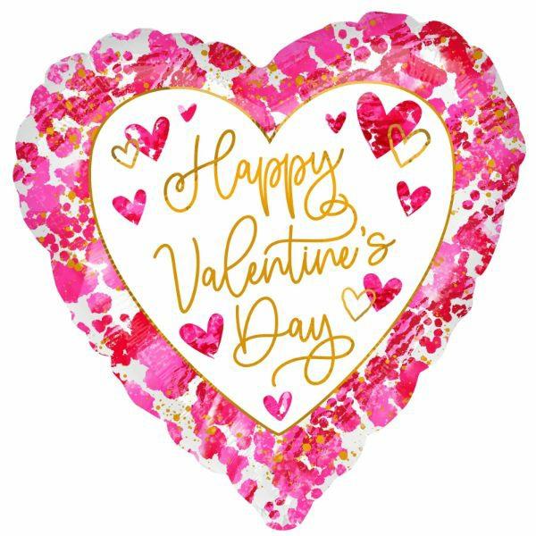 Special Occasion Foil Balloons | Jumbo Happy Valentines Day Heartful Foil Balloon – 71Cm