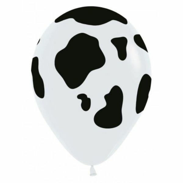 Special Occasion Latex Balloons | 50 Pack Cow Fashion White Balloons