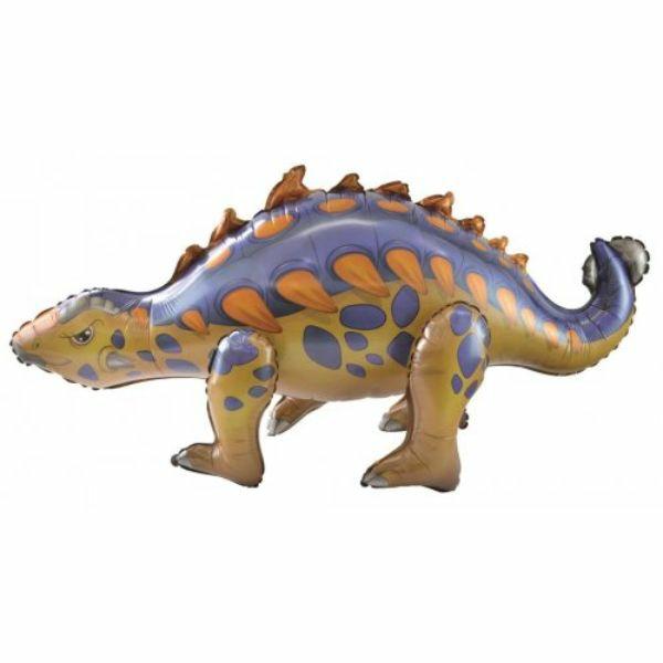 Supershapes | Ankylosaurus Shape Standing Airz Foil Balloon – 45Cm X 100Cm X 37Cm