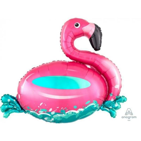 Supershapes | Floating Flamingo Foil Balloon – 76Cm X 68Cm