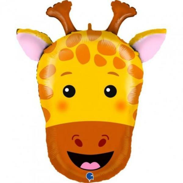 Supershapes | Giraffe Head Shape Foil Balloon – 73Cm