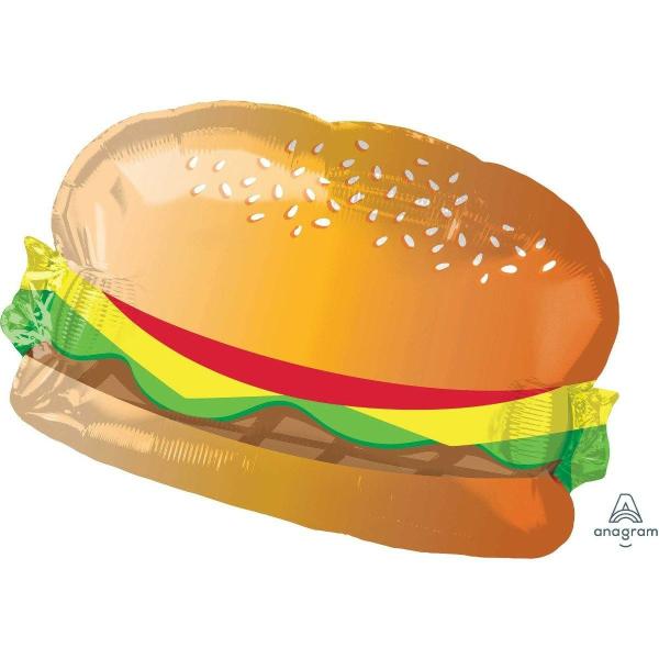 Supershapes | Hamburger With Bun Foil Balloon – 66Cm X 45Cm