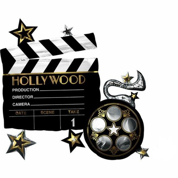 Supershapes | Hollywood Lights Camera Action Foil Balloon – 76Cm X 73Cm