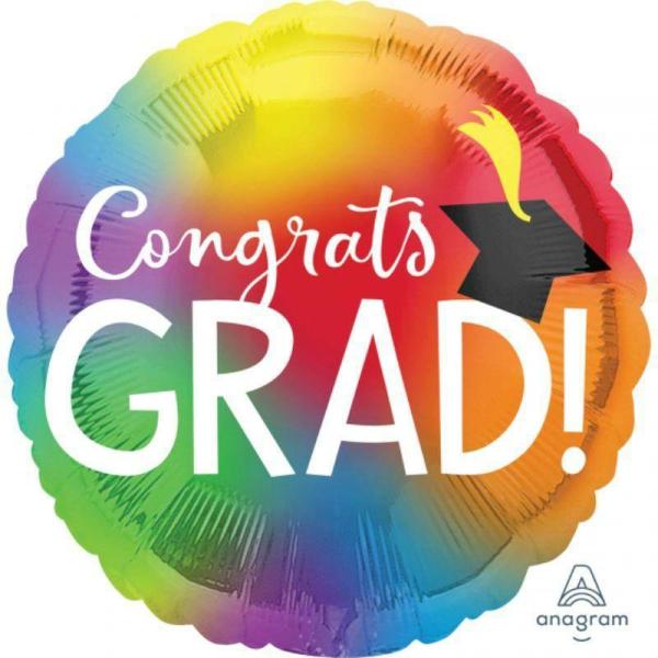 Supershapes | Jumbo Hx Colourful Congrats Grad Foil Balloon – 71Cm