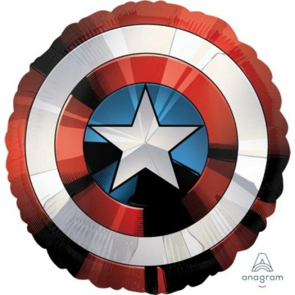 Supershapes | Jumbo Shape Avengers Shield Foil Balloon – 71Cm