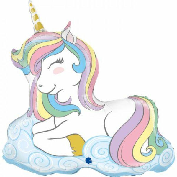 Supershapes | Macaron Unicorn Shape Foil Balloon – 99Cm