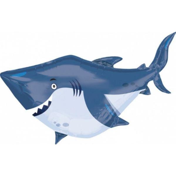 Supershapes | Ocean Buddies Shark Foil Balloon – 101Cm X 81Cm