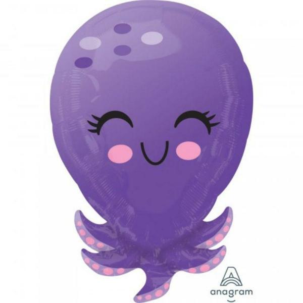 Supershapes | Octopus Shaped Foil Balloon – 35Cm X 53Cm