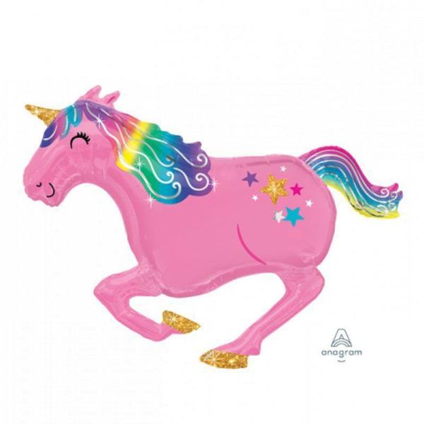 Supershapes | Pink Unicorn Foil Balloon – 99Cm X 86Cm