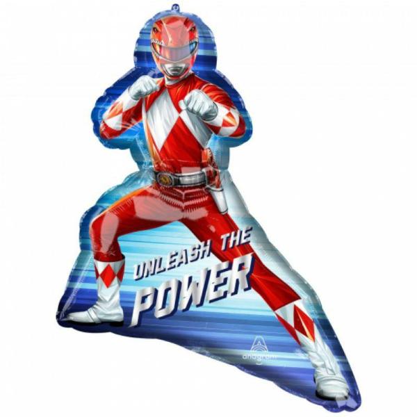 Supershapes | Power Rangers Red Ranger Foil Balloon – 63Cm X 68Cm