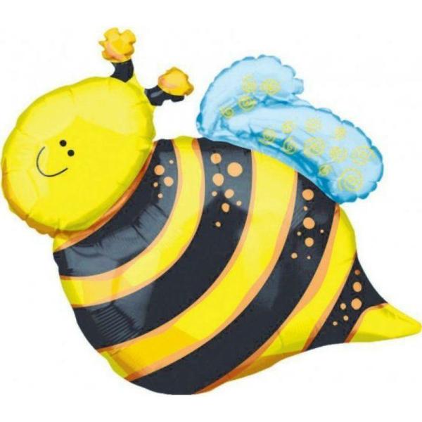 Supershapes | Xl Happy Bee Foil Balloon – 61Cm X 63Cm