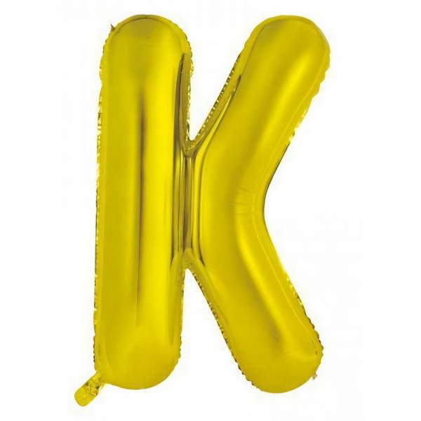 Letter Foil Balloons – 86cm | Gold Decrotex Letter K Foil Balloon – 86Cm