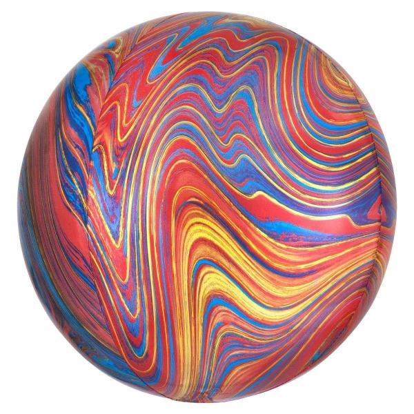 Orbz Foil Balloons | Orbz Colourful Marblez Foil Balloon – 38Cm X 40Cm