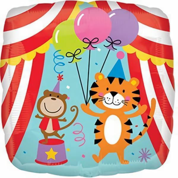 Printed Foil Balloons | Circus Tent & Animals Party Foil Balloon – 45Cm