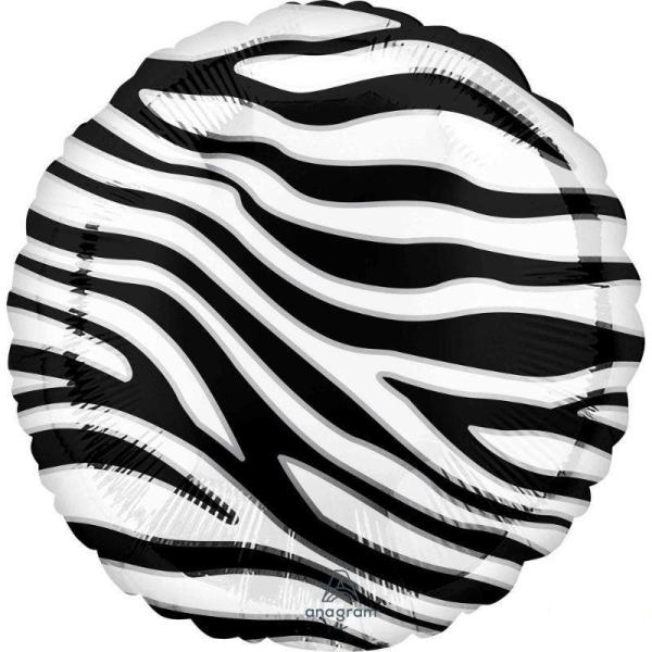 Printed Foil Balloons | Zebra Print Animalz Foil Balloon – 45Cm