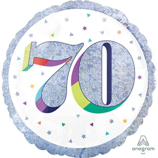 Birthday & Milestone Foil Balloons | 45Cm Std Holo Heres To Your Bd