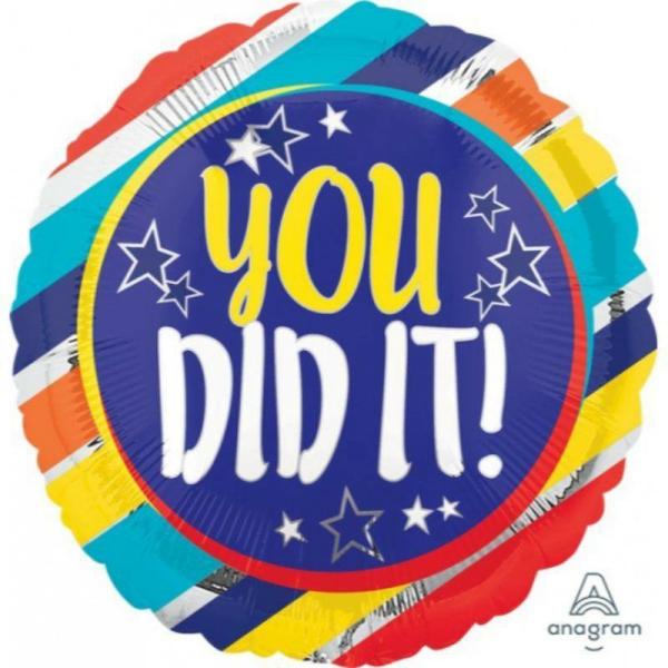 Message Foil Balloons | You Did It Foil Balloons – 45Cm