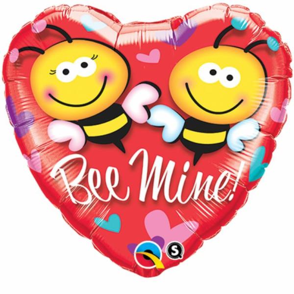 Special Occasion Foil Balloons | Bee Mine! Heart Foil Balloon – 45Cm