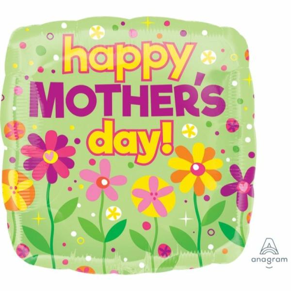 Special Occasion Foil Balloons | Happy Mothers Day Garden Patch Jumbo Shape Foil Balloon – 71Cm