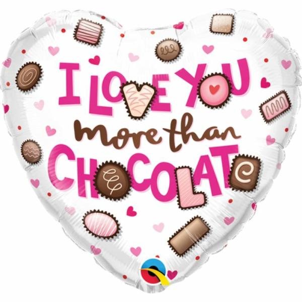 Special Occasion Foil Balloons | I Love You More Than Chocolate Balloon – 45Cm