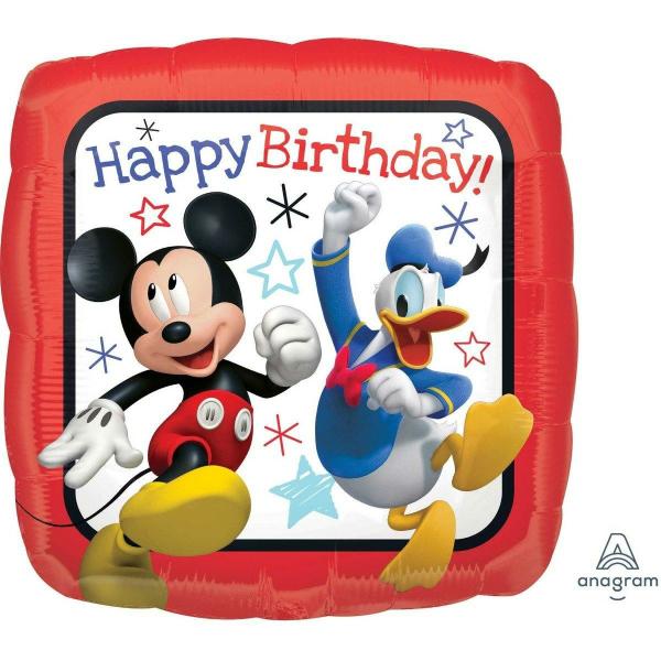 Character & Themed Foil Balloons | Mickey Roadster Racers Hbd Square Foil Balloon – 45Cm