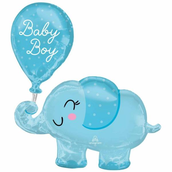 Supershapes | Elephant & Balloon Foil Balloon – 73Cm X 78Cm