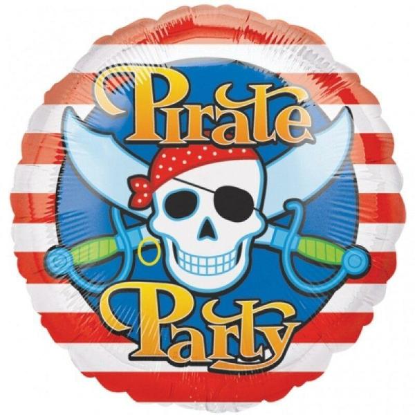 Supershapes | Pirate Party Skull Foil Balloon – 45Cm