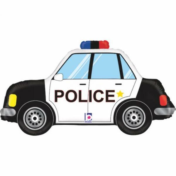 Supershapes | Police Car Shape Foil Balloon – 86Cm