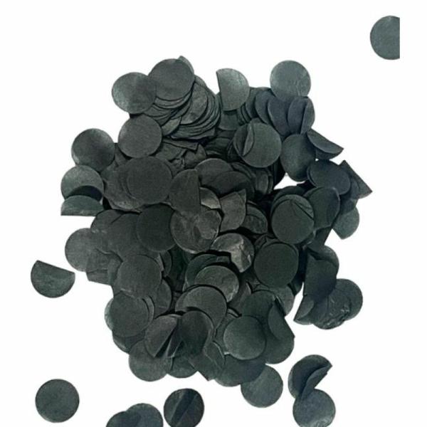 Balloon Confetti & Stuffings | Black 2Cm Paper Confetti – 20G