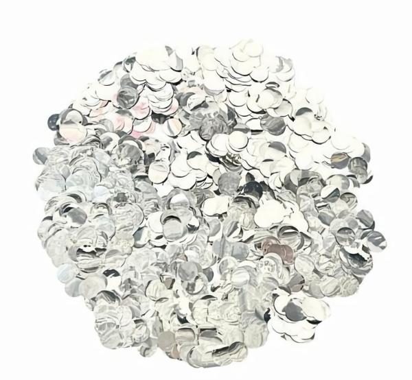 Balloon Confetti & Stuffings | Silver 2Cm Foil Confetti – 20G